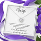 To My Wife - Happily Ever After - Love Knot Necklace